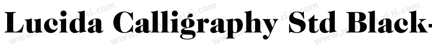 Lucida Calligraphy Std Black字体转换